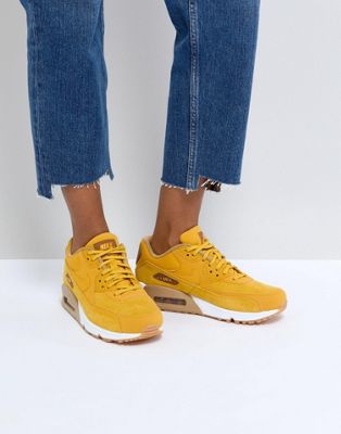 mustard yellow nike sneakers