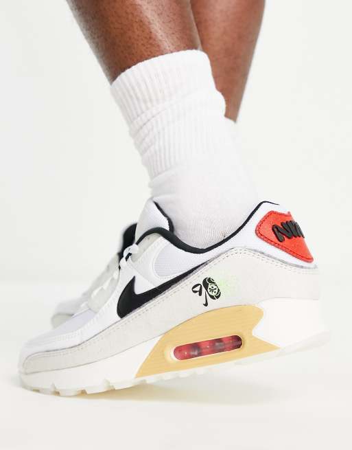 Nike Air Max 90 Next sneakers light bone and red |