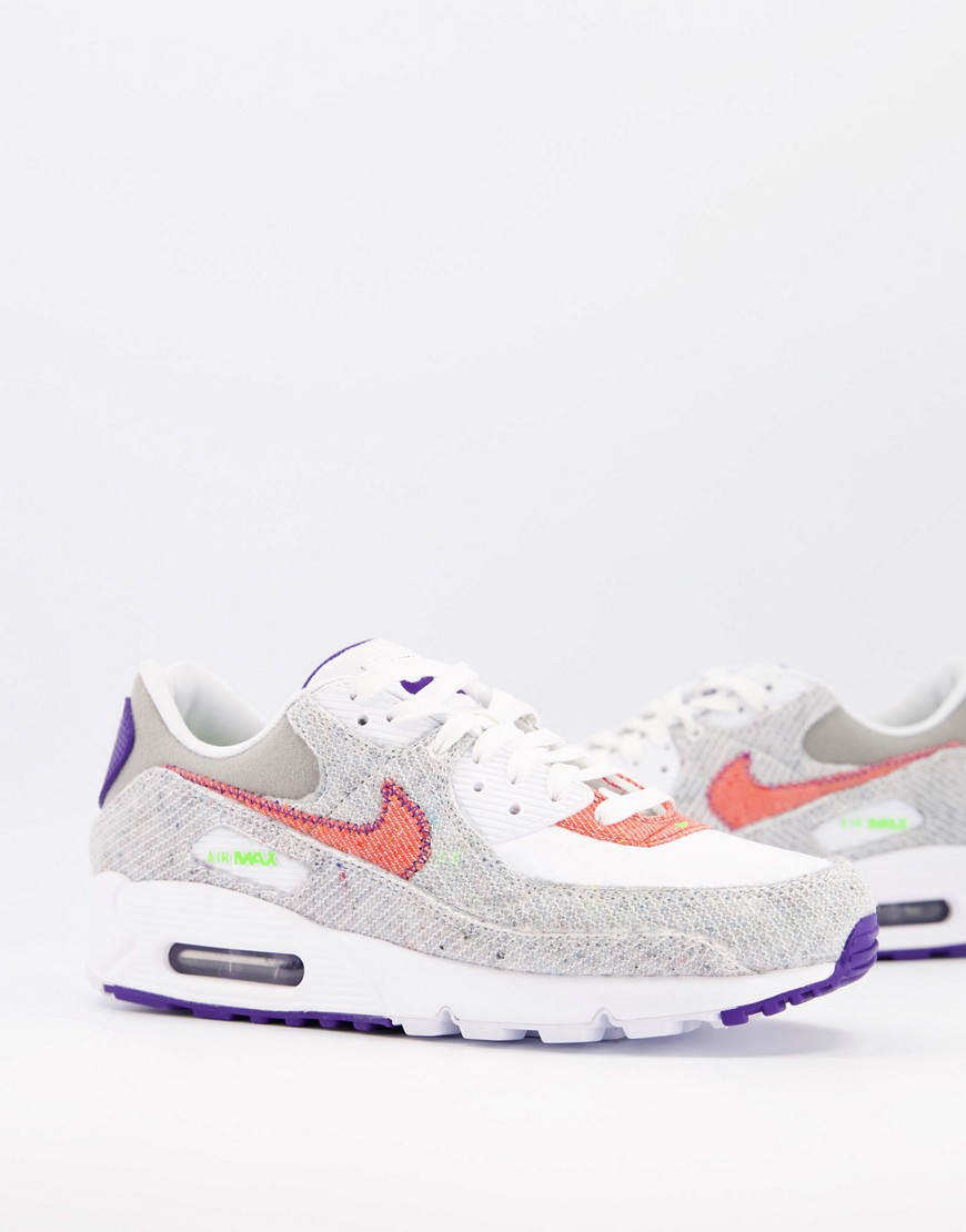 Nike Air Max 90 NRG recycled jersey sneakers in gray-Grey