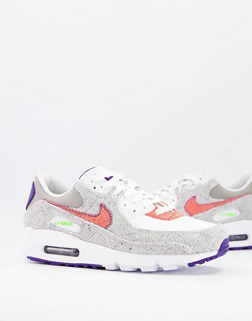 Nike Air Max 90 NRG recycled jersey sneakers in gray