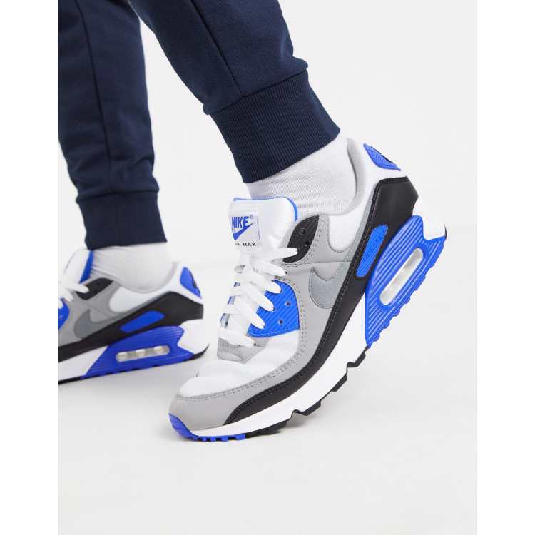 Nike air max shop blanche et bleu