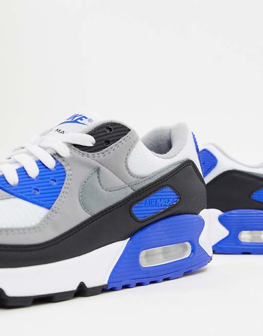 Nike - Air Max 90 Recraft - Baskets - Blanc/bleu royal Nike - Air Max 90 Recraft - Baskets - Blanc/bleu royal