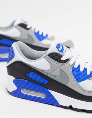 nike air max blanche et bleu