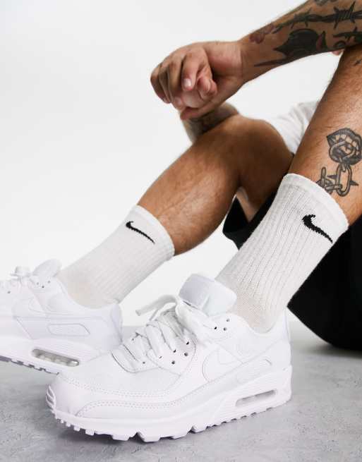 Nike Air Max 90 Recraft Baskets Triple blanc ASOS