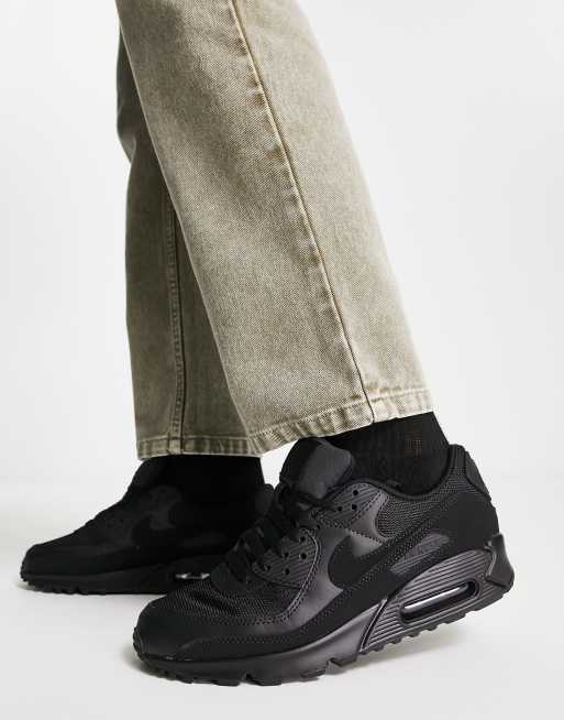Nike – Air Max 90 Recraft – Czarne buty sportowe, 3 z 4