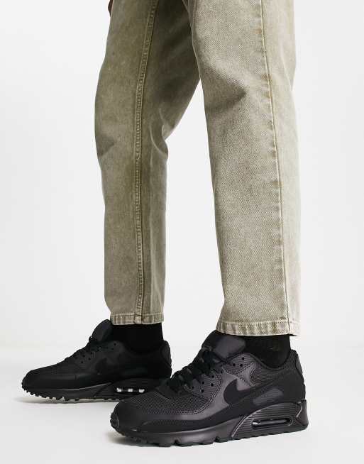 Nike Air Max 90 Recraft Sneaker in Triple Schwarz ASOS