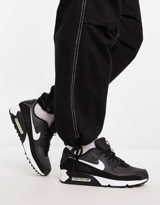 Nike - Air Max 90 Recraft - Sorte og grå sneakers