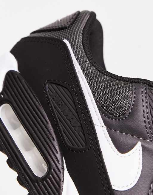 Nike – Air Max 90 Recraft – Svarta och vita träningsskor, 3 av 4