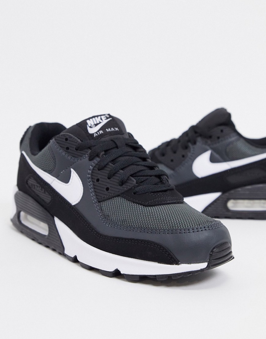 Nike Air Max 90 Recraft trainers in black/grey