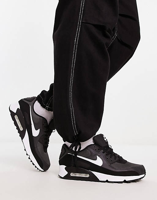 Nike Air Max 90 Recraft trainers in black/grey | ASOS