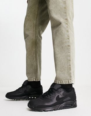 Nike Air Max 90 Recraft trainers in triple black - ASOS Price Checker