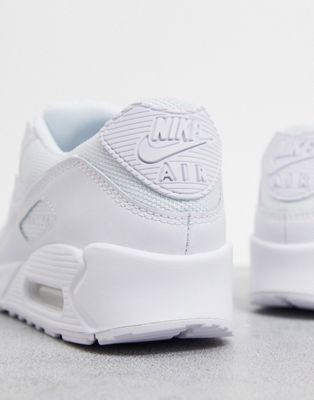 nike air max 90 recraft trainers in triple white