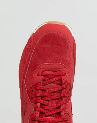 Nike air max 90 red outlet suede