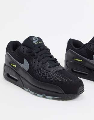 nike air max 90 black trainers