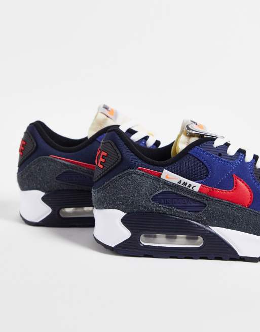 nike air max 90 deep royal/univ red/black