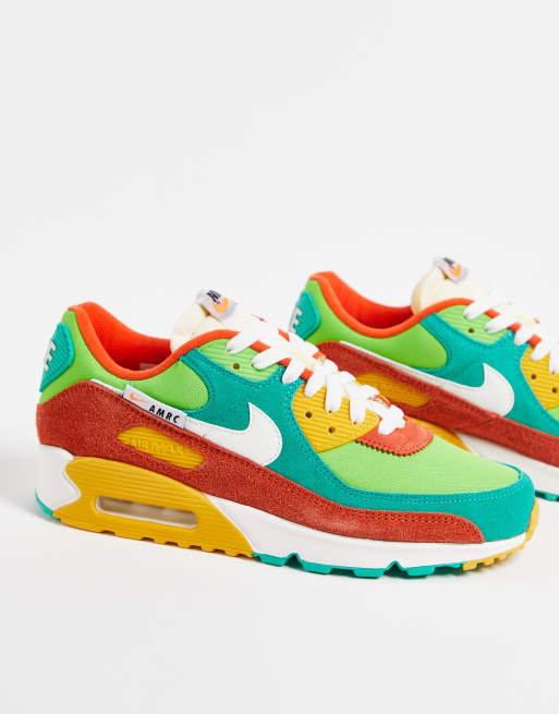 Orange green discount air max