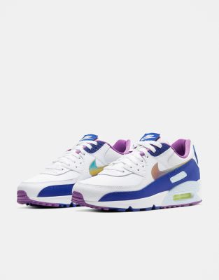 air max 90 blue and white