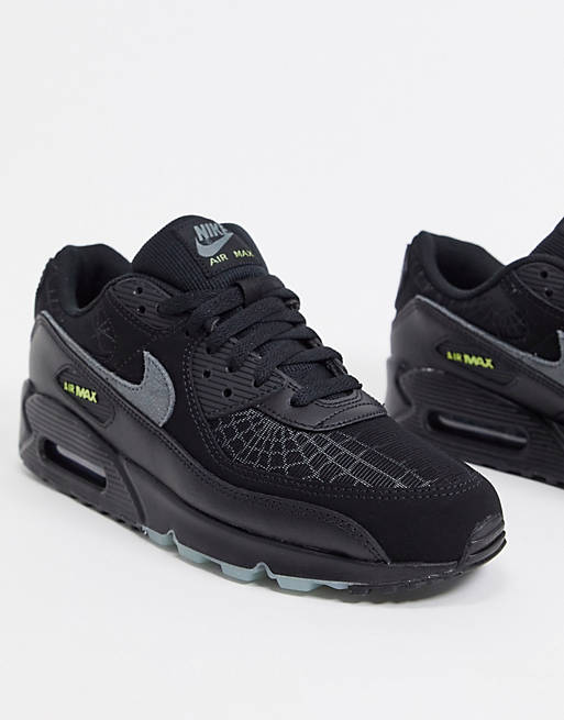 Nike - Air Max 90 SE - Sneakers nere fosforescenti