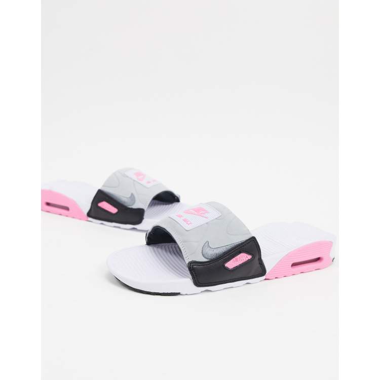 Nike Air Max 90 slide in white pink ASOS