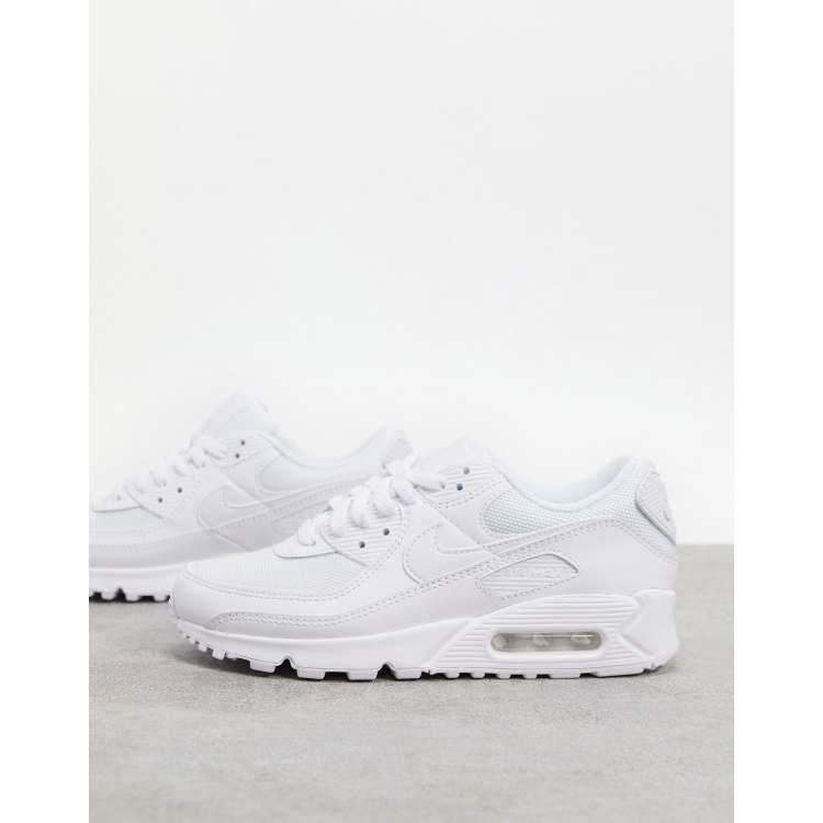 Expectativa Villano completar Nike Air Max 90 – Sneaker in Triple-Weiß | ASOS