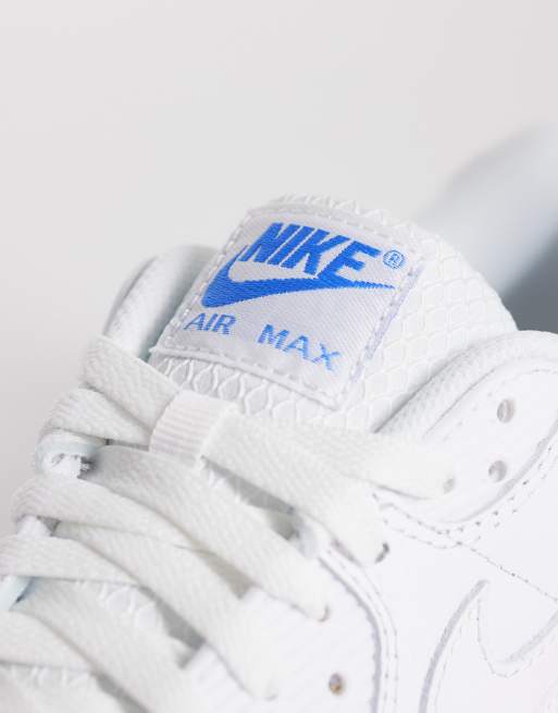 Nike – Air Max 90 – Sneaker in Weiß und Blau, 4 von 5