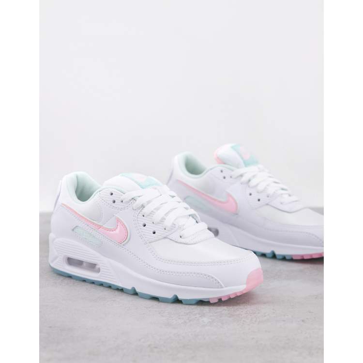 Air max 90 white pink green online