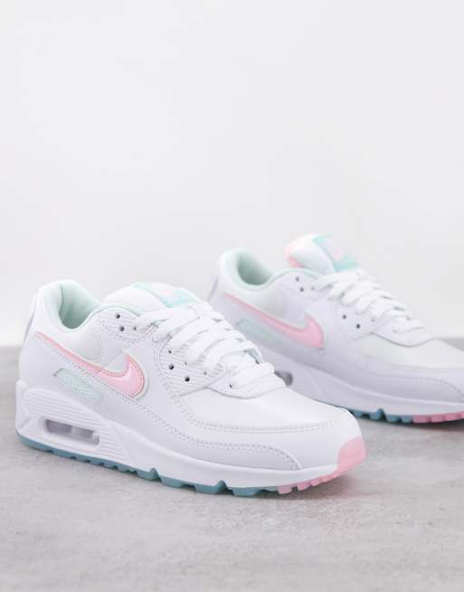 Nike Air Max 90 Sneaker in WeiB und zarten Pastellfarben ASOS