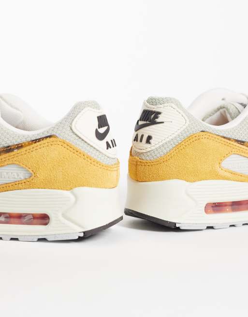 Nike Air Max 90 sneakers arancioni con stampa leopardata, 4 di 5