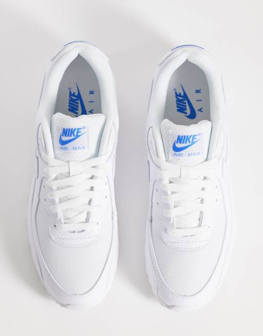Nike Air Max - 90 - Sneakers bianche e blu, 3 di 5