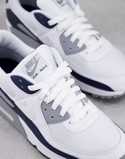Nike - Air Max 90 - Sneakers bianche grigie e nere