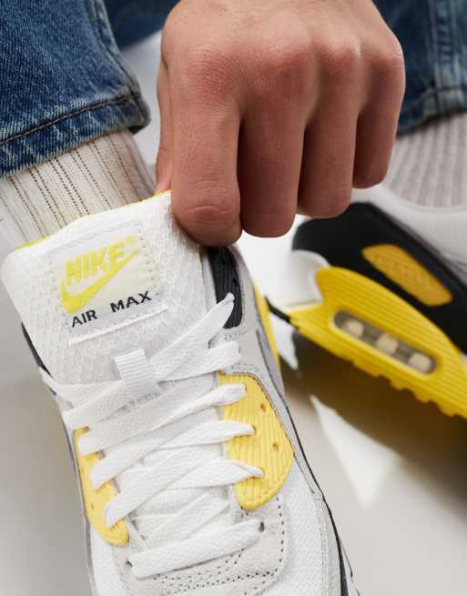 Grey Nike Air Max 90 Bianche E Oro Nike Air Max 90 Sneakers Grigie