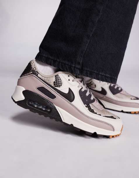 Nike Air Max - 90 - Sneakers i brun/med slangeprint - view 1
