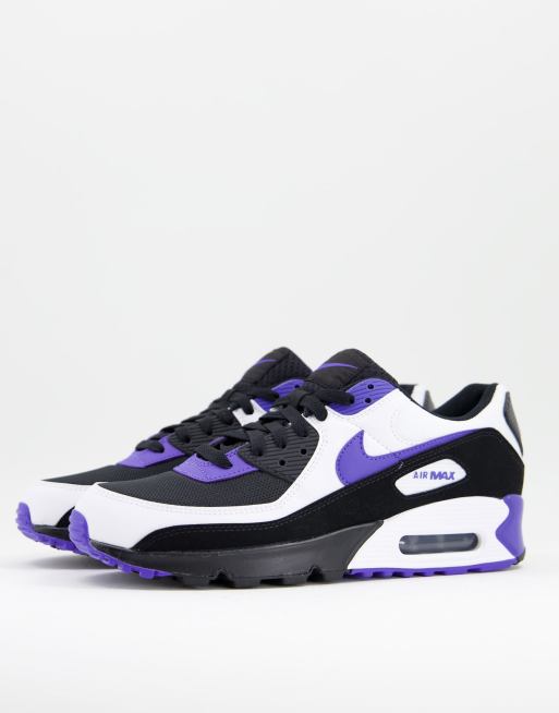 Nike - Air Max 90 - Sneakers i sort, hvid og blå
