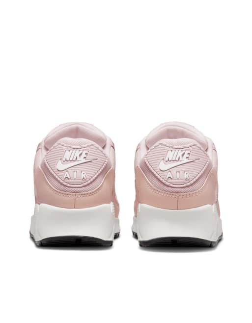 Nike Air Max 90 sneakers in barely rose summit white and pink