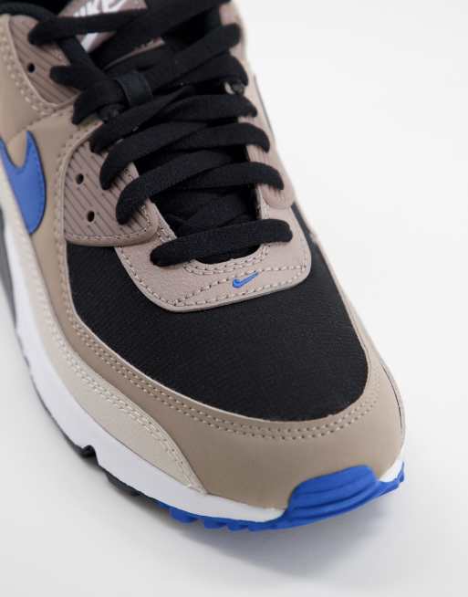 Nike Air Max 90 sneakers in black taupe haze