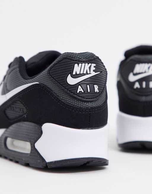 Nike air max 90 black grey and on sale white