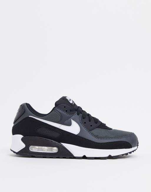 Black and clearance grey nike trainers