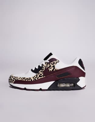 Nike Air Max 90 Leopard-print Sneakers In Multi