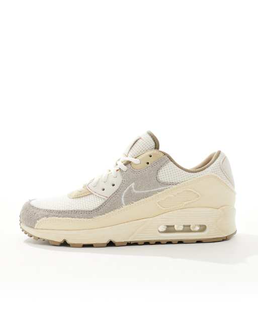 Nike Air Max 90 sneakers in off-white and orange | ASOS