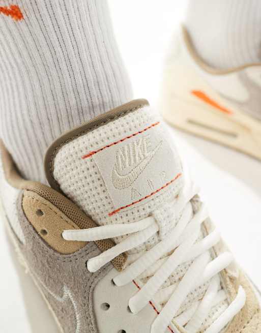 Nike Air Max 90 sneakers in off-white and orange | ASOS