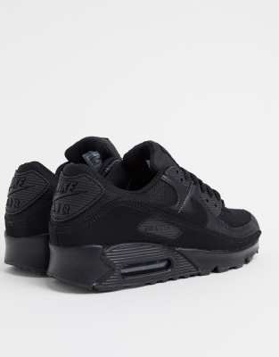 nike air max 90 sneakers in triple black