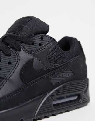 nike air max 90 sneakers in triple black