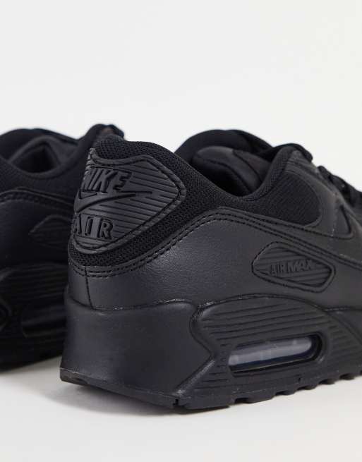 Nike Men's Air Max 90 Triple Black Running Retro Shoes All NEW