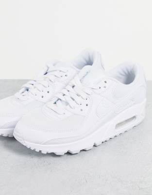 NIKE AIR MAX 90 SNEAKERS IN TRIPLE WHITE