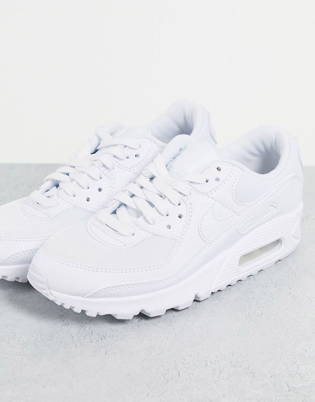 Nike Air Max 90 sneakers in triple white