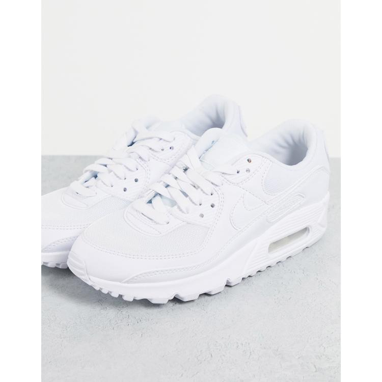 Nike Air Max 90 sneakers in triple white | ASOS