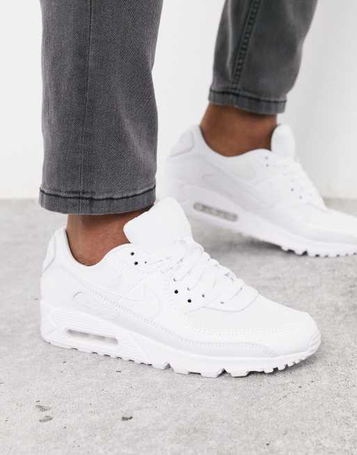 Air max 90 white with cheap jeans