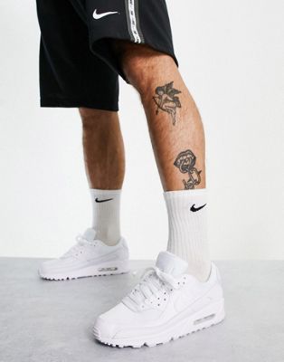 Nike Air Max 90 sneakers in triple white