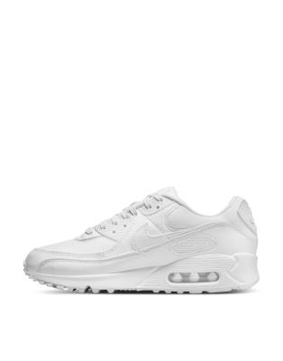 Nike Air Max 90 Sneakers In Triple White In White