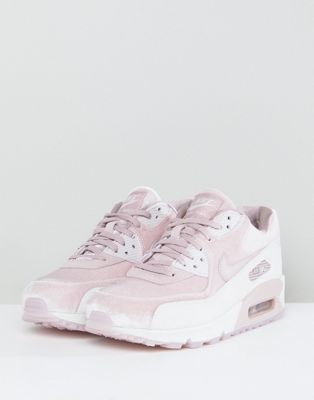 Nike - Air Max 90 - Sneakers in velluto rosa cipria | ASOS